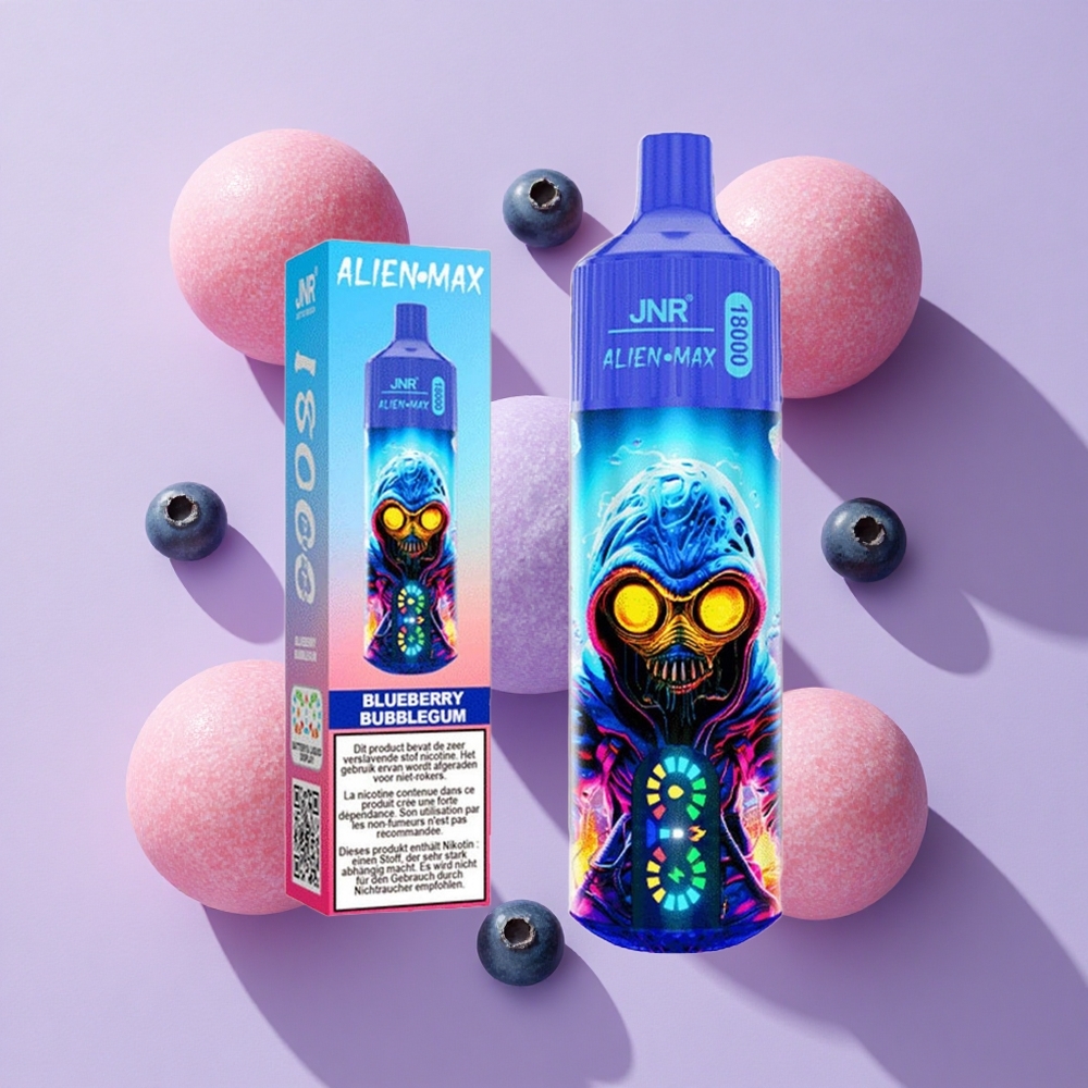 JNR Alien Max 18000 Puffs Dual Mesh Blueberry Bubblegum