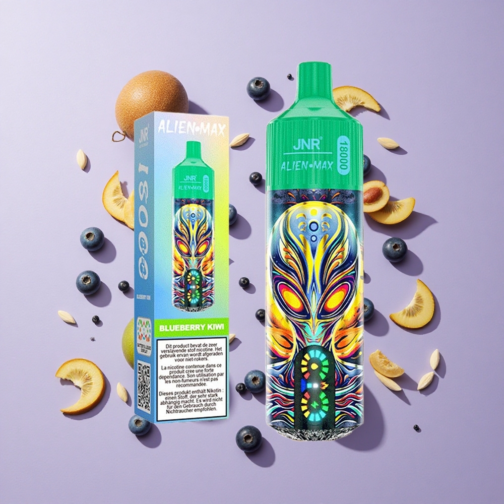 JNR Alien Max 18000 Puffs Dual Mesh Blueberry Kiwi