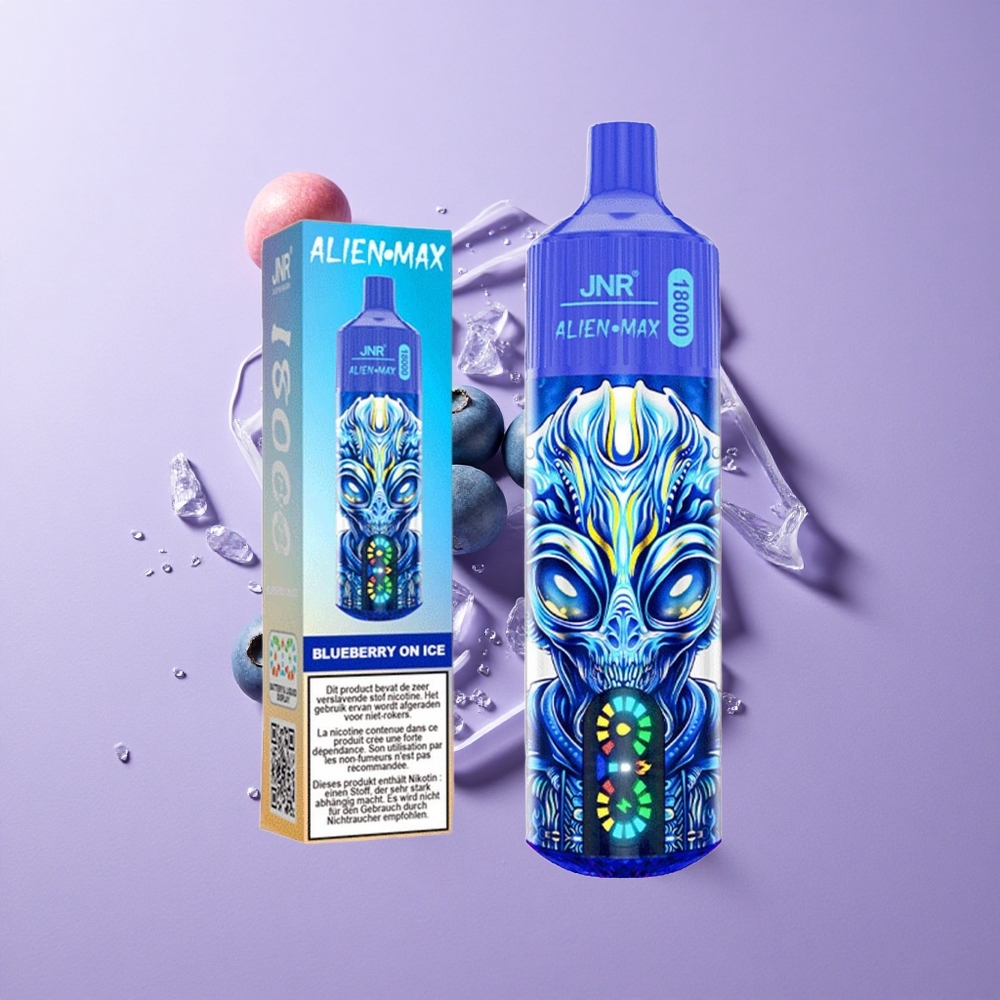 JNR Alien Max 18000 Puffs Dual Mesh Blueberry On Ice