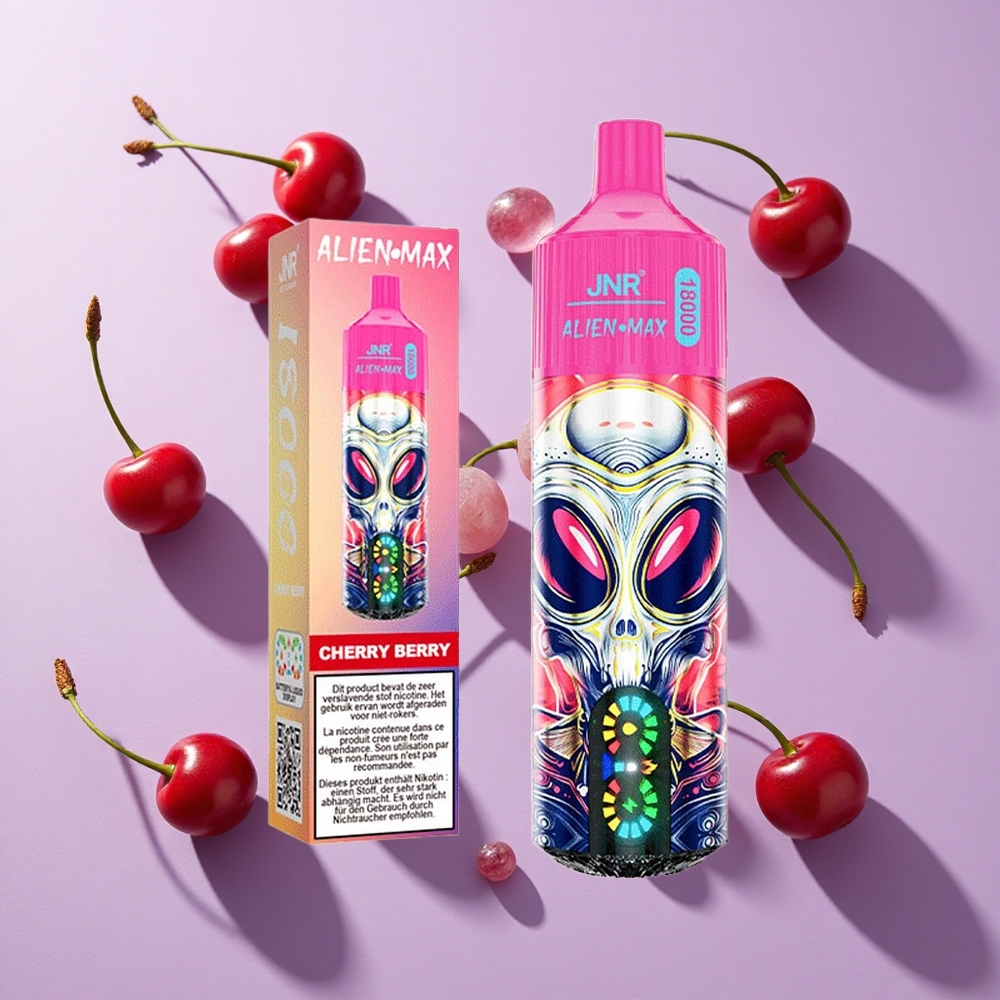 JNR Alien Max 18000 Puffs Dual Mesh Cherry Berry