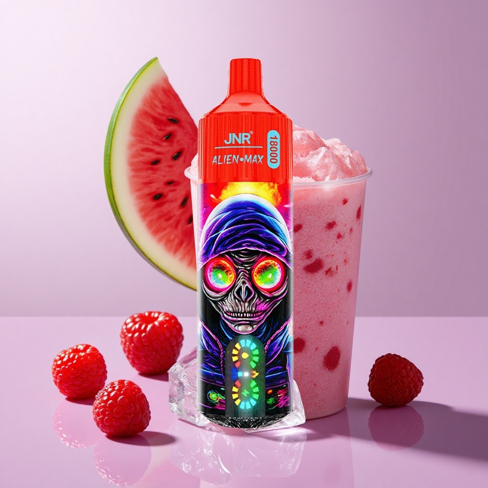 JNR Alien Max 18000 Puffs Dual Mesh Raspberry Watermelon Ice