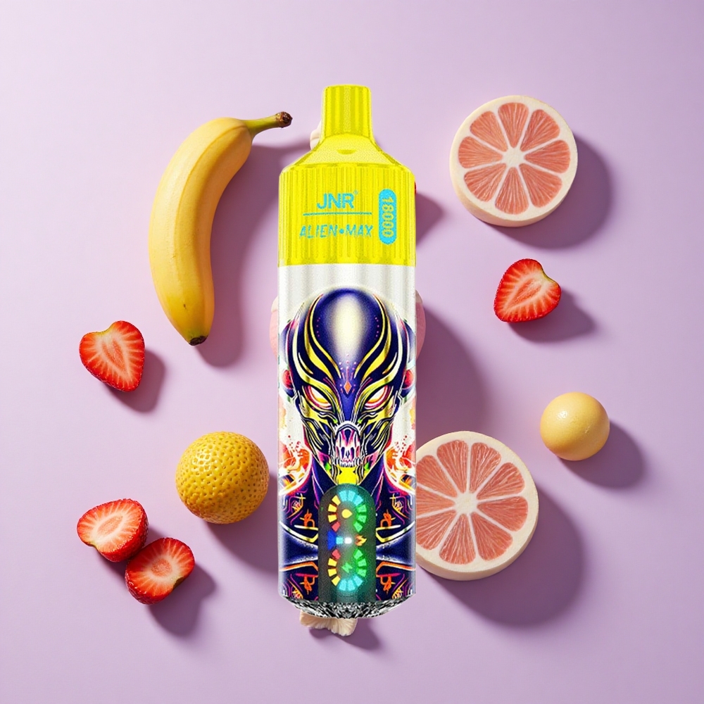 JNR Alien Max 18000 Puffs Dual Mesh Strawberry Banana