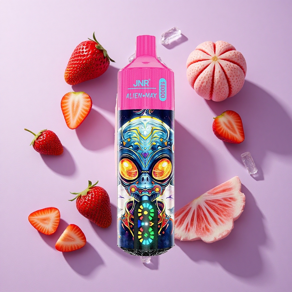 JNR Alien Max 18000 Puffs Dual Mesh Strawberry Ice