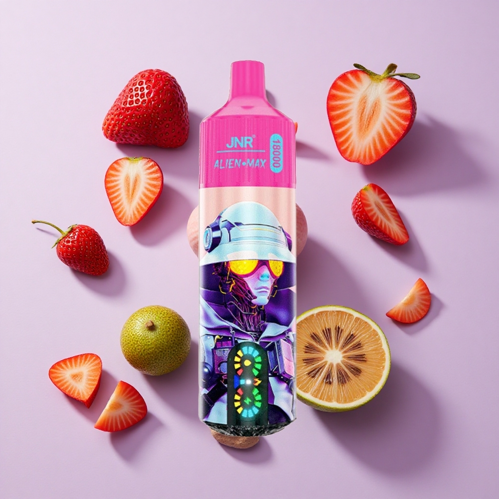JNR Alien Max 18000 Puffs Dual Mesh Strawberry Kiwi