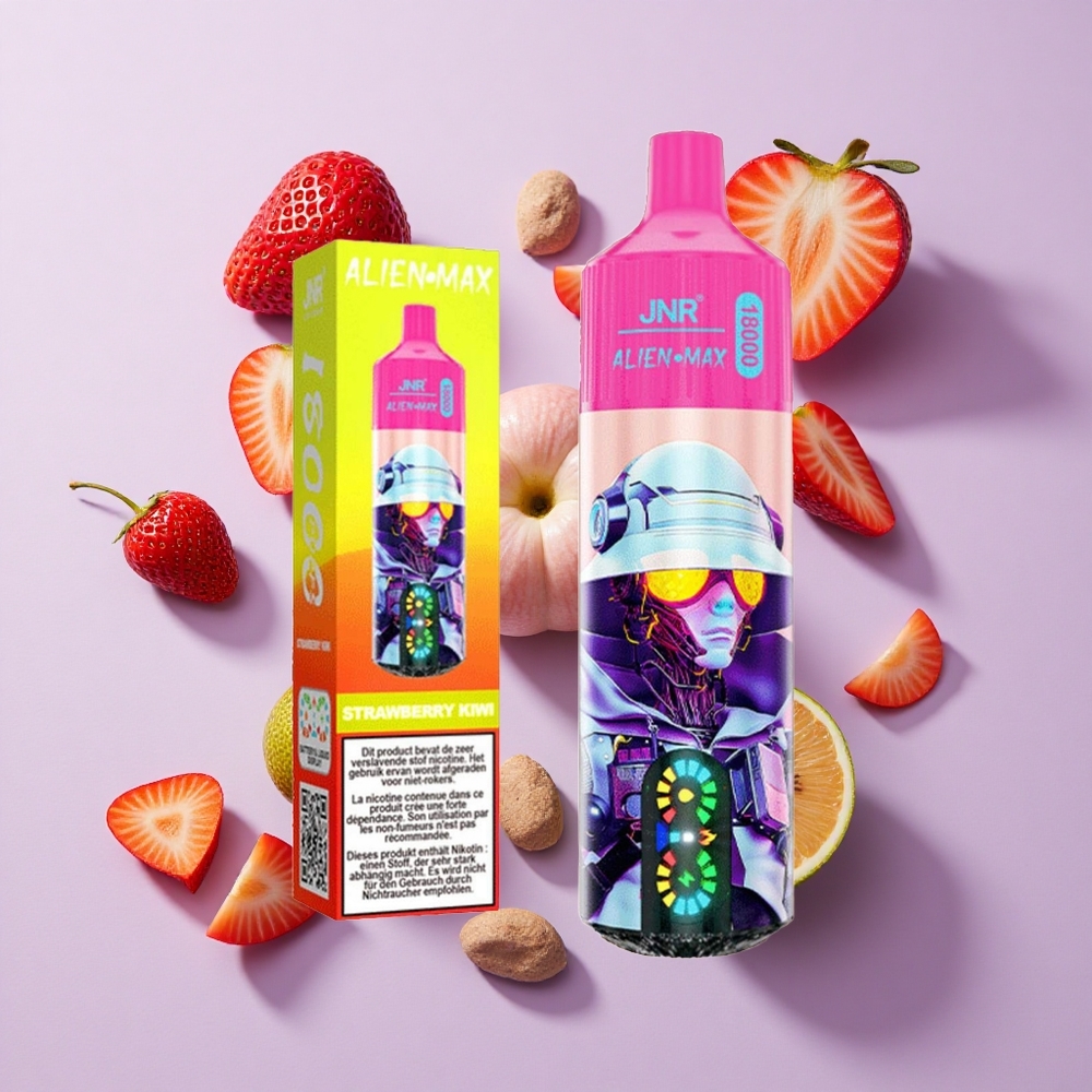 JNR Alien Max 18000 Puffs Dual Mesh Strawberry Kiwi