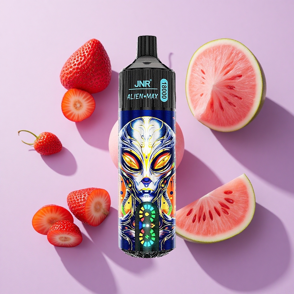 JNR Alien Max 18000 Puffs Dual Mesh Strawberry Watermelon Bubblegum
