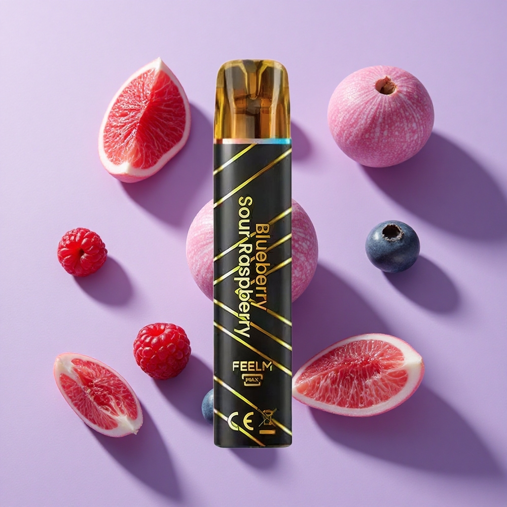 JNR Black&Golden 600+200 Puffs Disposable Vape Blueberry Sour Raspberry