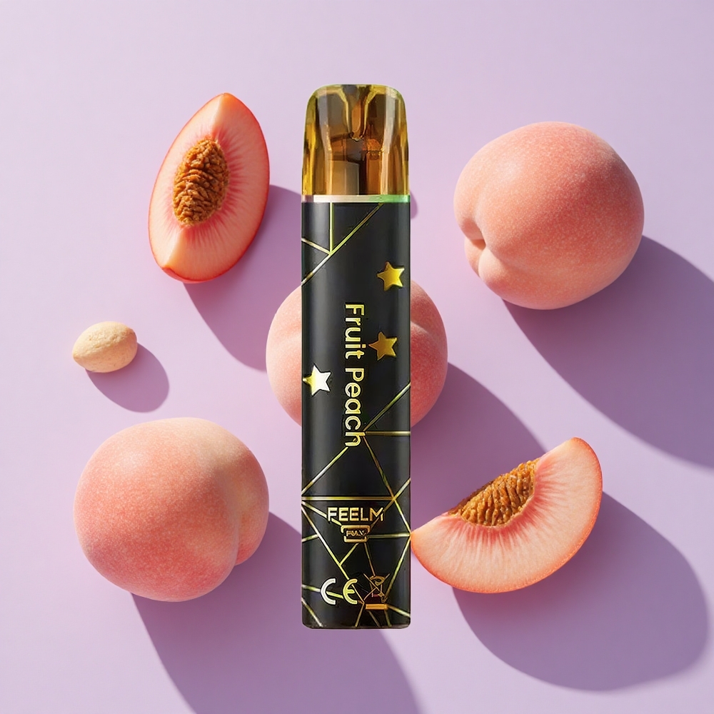 JNR Black&Golden 600+200 Puffs Disposable Vape Fruit Peach