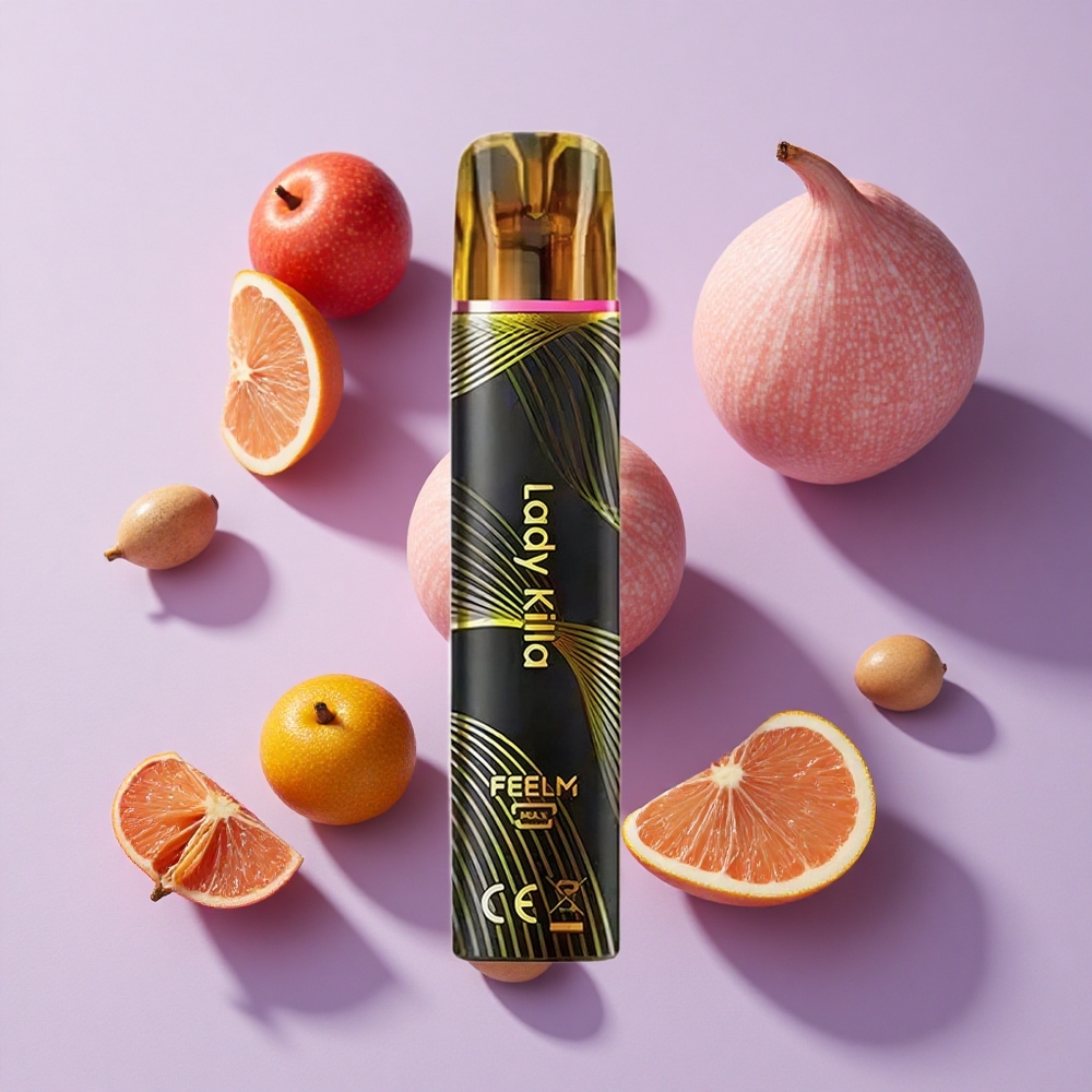 JNR Black&Golden 600+200 Puffs Disposable Vape Lady Killa