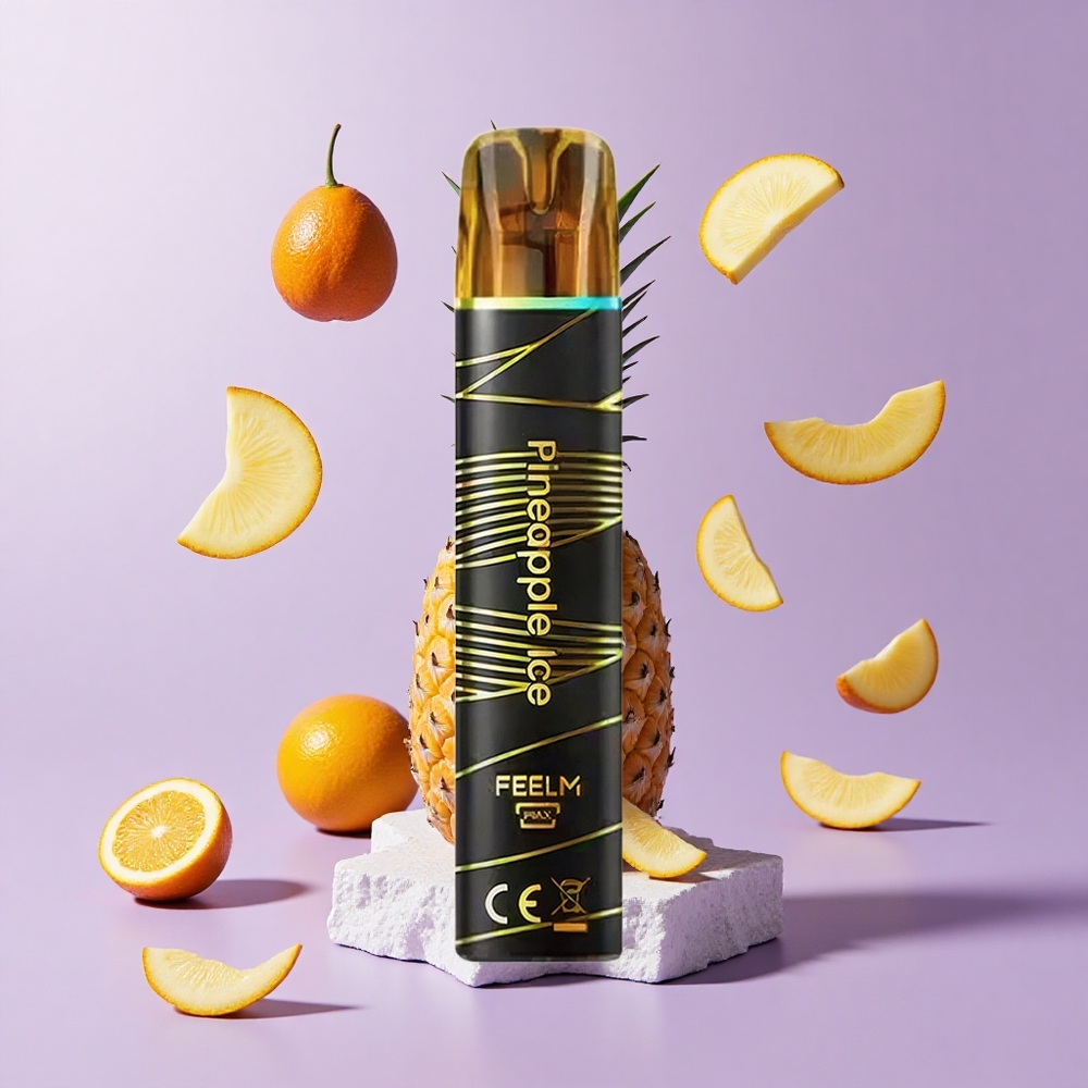 JNR Black&Golden 600+200 Puffs Disposable Vape Pineapple Ice