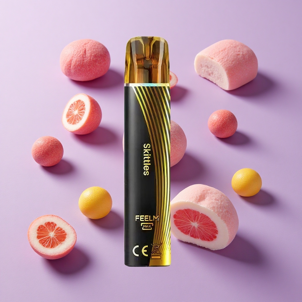 JNR Black&Golden 600+200 Puffs Disposable Vape Skittles