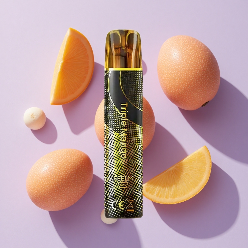 JNR Black&Golden 600+200 Puffs Disposable Vape Triple Mango