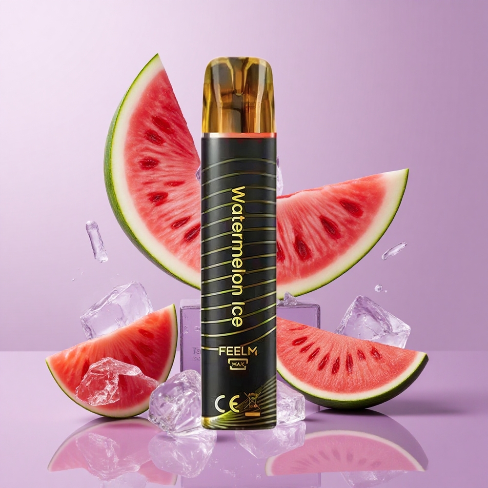 JNR Black&Golden 600+200 Puffs Disposable Vape Watermelon Ice