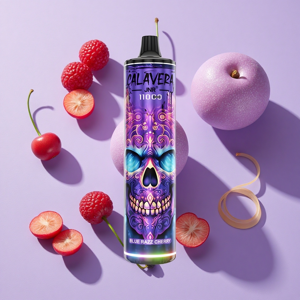 JNR Calavera 11000 Puffs Disposable Vape Blue Razz Cherry 850mAh Type-C
