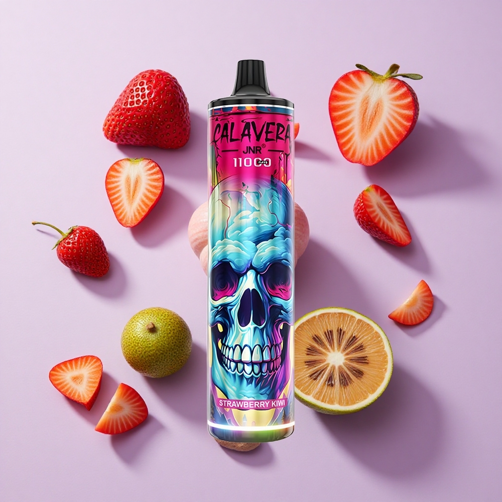 JNR Calavera 11000 Puffs Disposable Vape Strawberry Kiwi 21ml Mesh