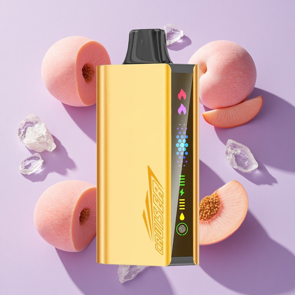 JNR Cruiser 12000 Puffs Built-in Battery Disposable Vape Peach Ice