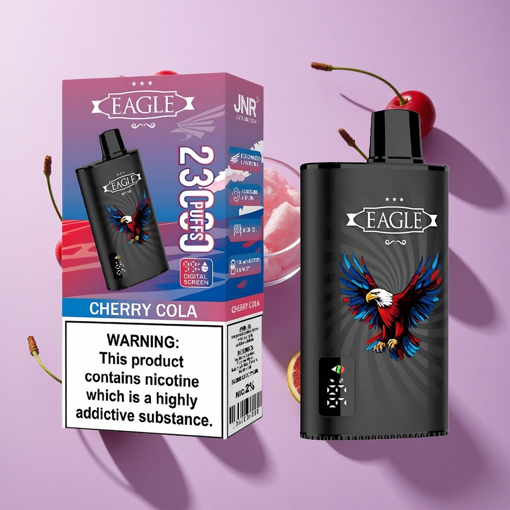 JNR EAGLE Smart 23000 Puffs Digital Screen Disposable Vape Cherry Cola