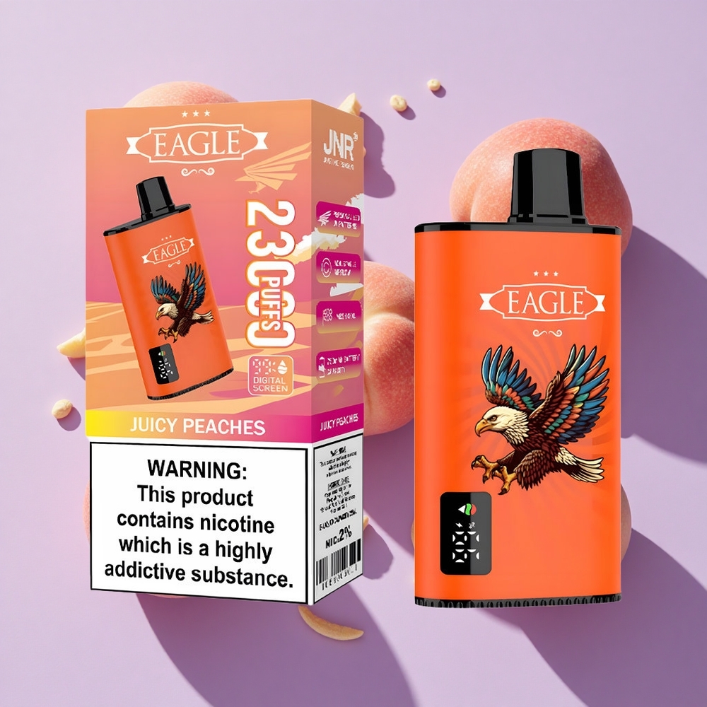 JNR EAGLE Smart 23000 Puffs Digital Screen Disposable Vape Juicy Peaches