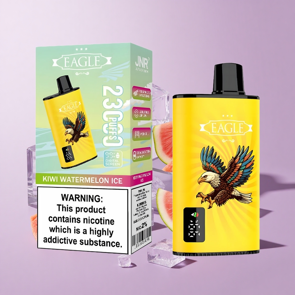 JNR EAGLE Smart 23000 Puffs Digital Screen Disposable Vape Kiwi Watermelon Ice