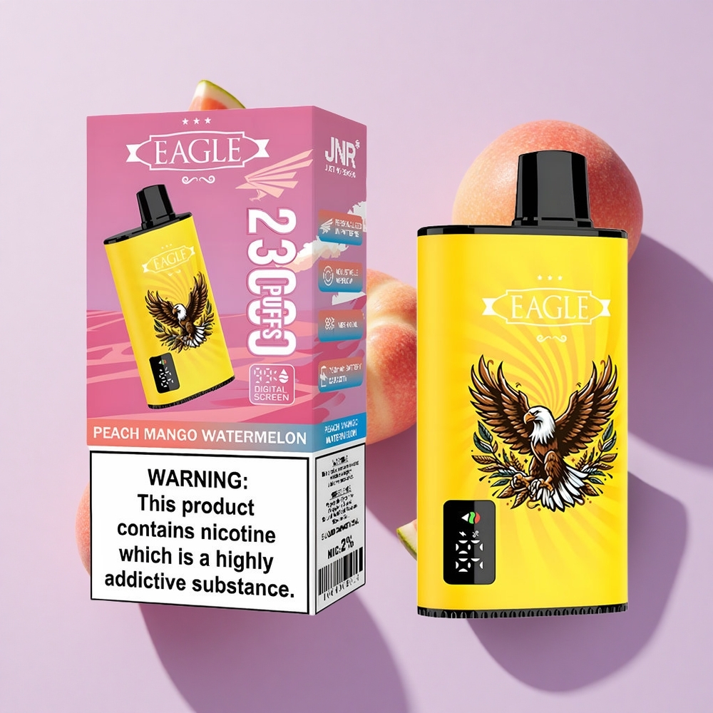 JNR EAGLE Smart 23000 Puffs Digital Screen Peach Mango Watermelon