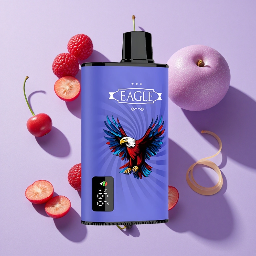JNR EAGLE Smart 23000 Puffs Disposable Vape Blue Razz Cherry with Digital Screen & Type-C Charging