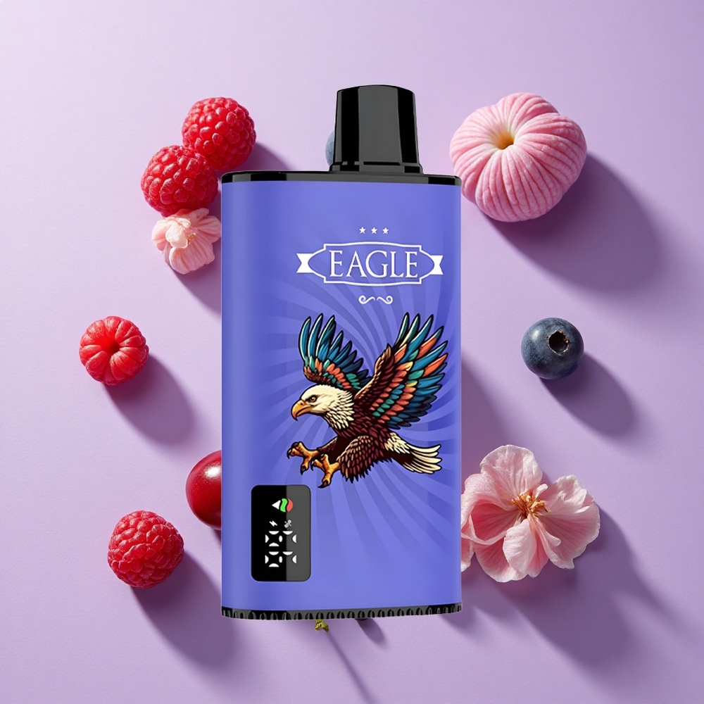 JNR EAGLE Smart 23000 Puffs Disposable Vape Blueberry Raspberry Cherry with Digital Screen & 1.0ohm Mesh Coil