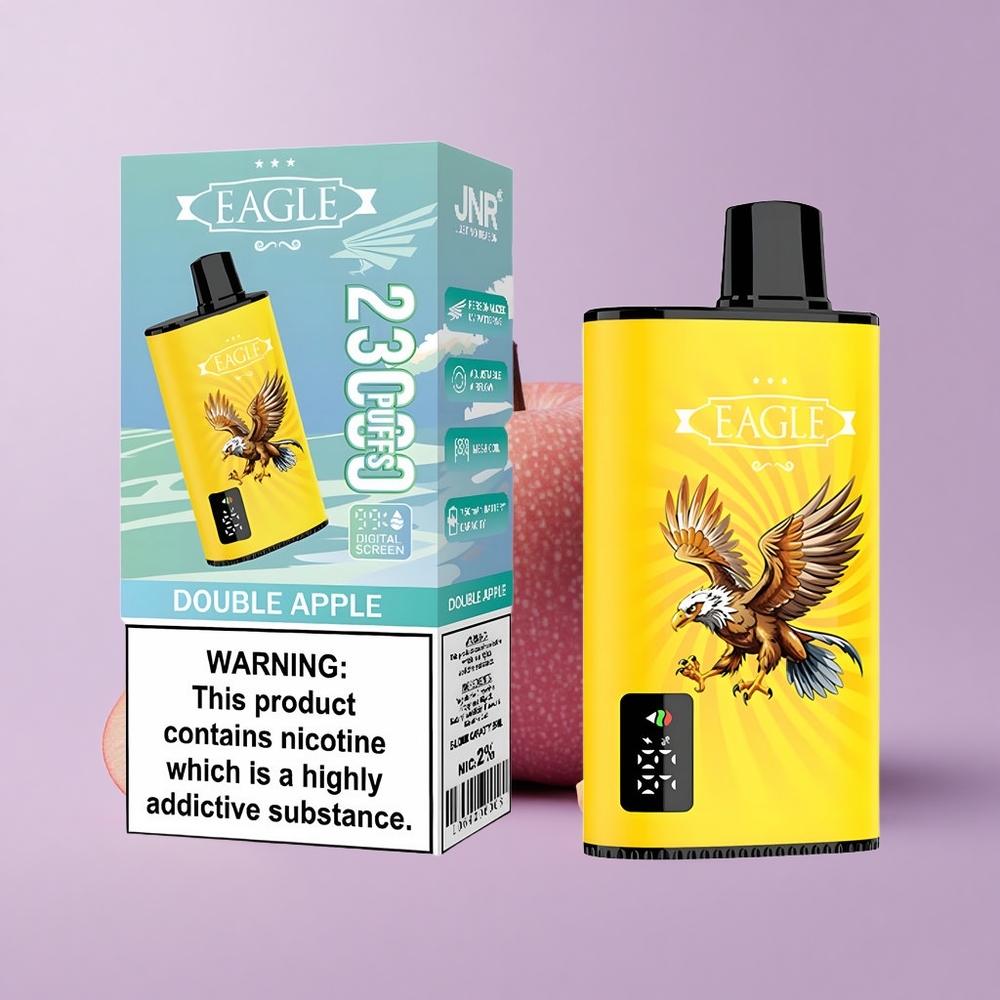 JNR EAGLE Smart 23000 Puffs Disposable Vape Double Apple with 25ml e-Liquid & Type-C Charging
