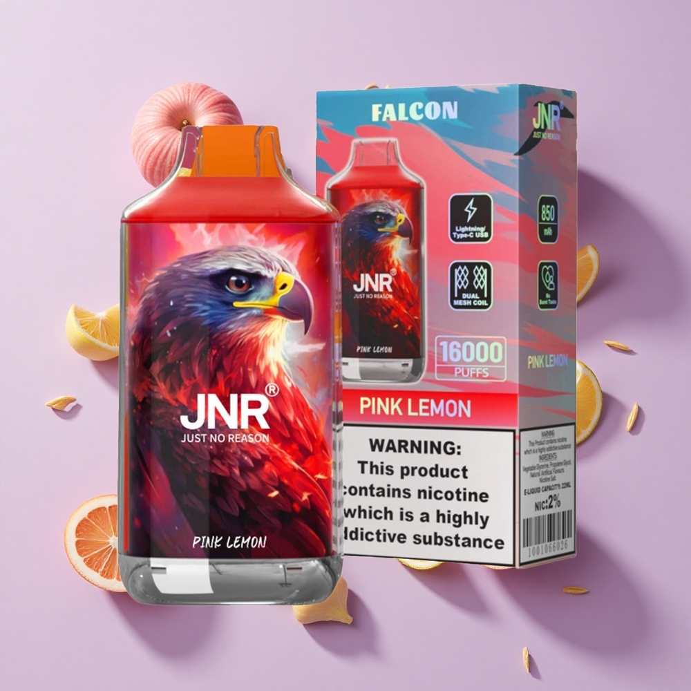 JNR Falcon 16000 Puffs 22ml Pink Lemon