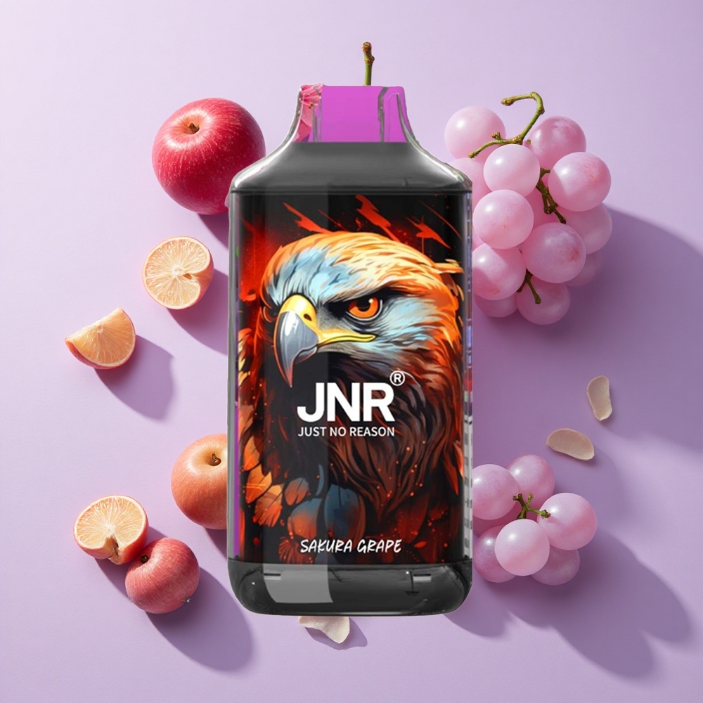 JNR Falcon 16000 Puffs 22ml Sakura Grape Dual Mesh