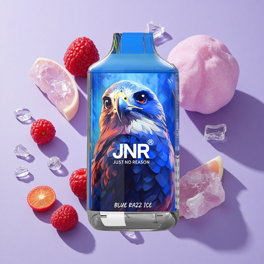 JNR Falcon 16000 Puffs 850mAh Dual Mesh Blue Razz Ice