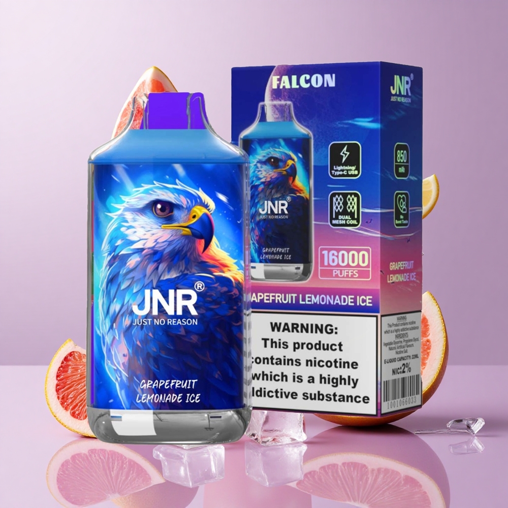 JNR Falcon 16000 Puffs 850mAh Dual Mesh Grapefruit Lemonade Ice