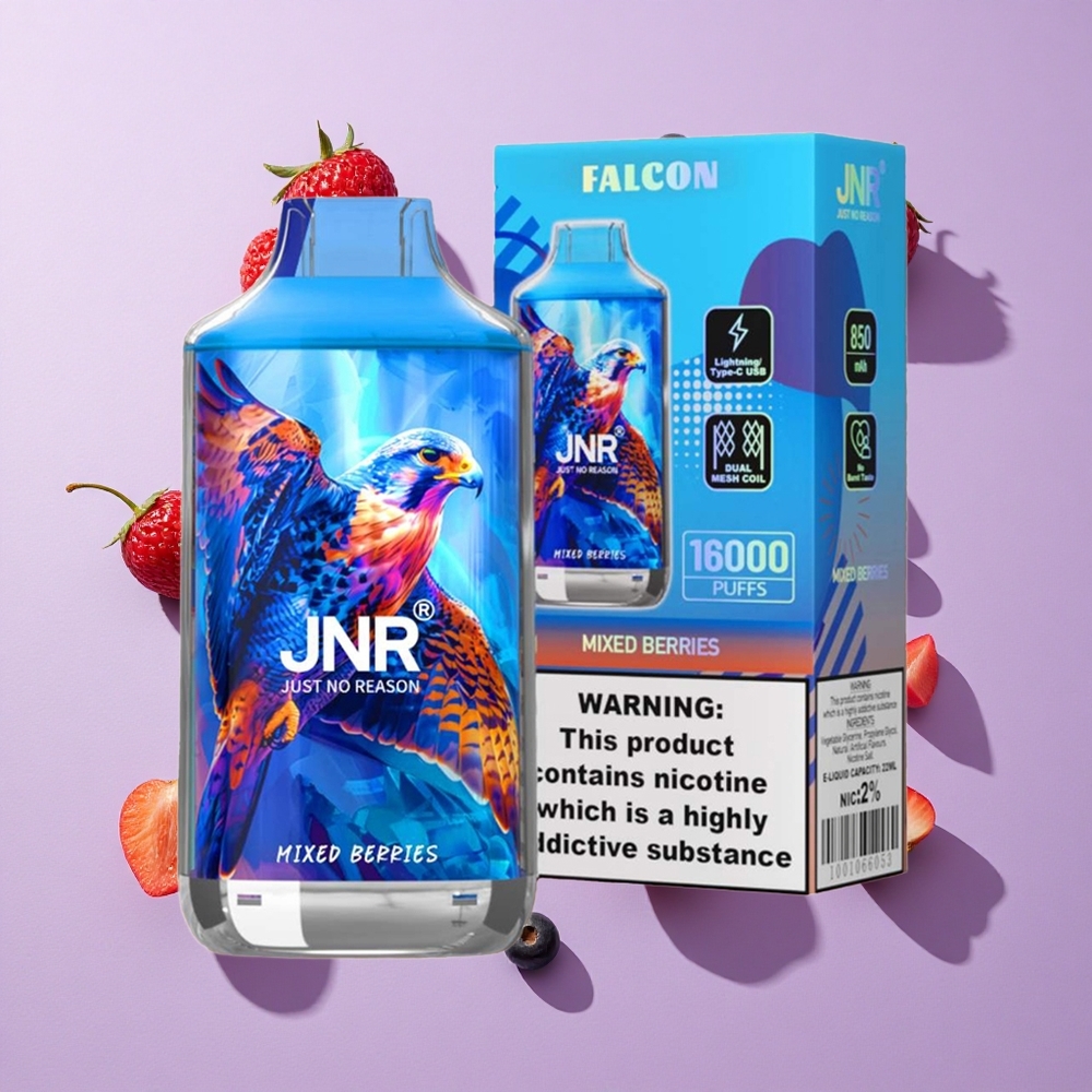 JNR Falcon 16000 Puffs Dual Mesh 22ml Mixed Berries