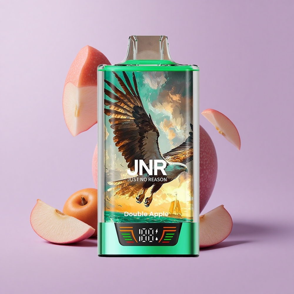 JNR Falcon Pro 28000 Disposable Vape 30ml Double Apple Smart Display
