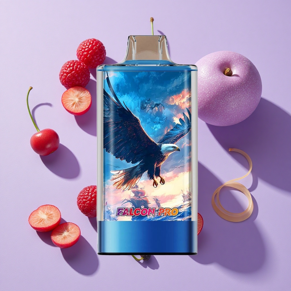 JNR Falcon Pro 28000 Disposable Vape Blue Razz Cherry with 950mAh & Dual Mesh Coil