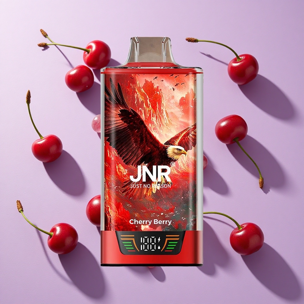 JNR Falcon Pro 28000 Disposable Vape Cherry Berry 30ml Dual Mesh