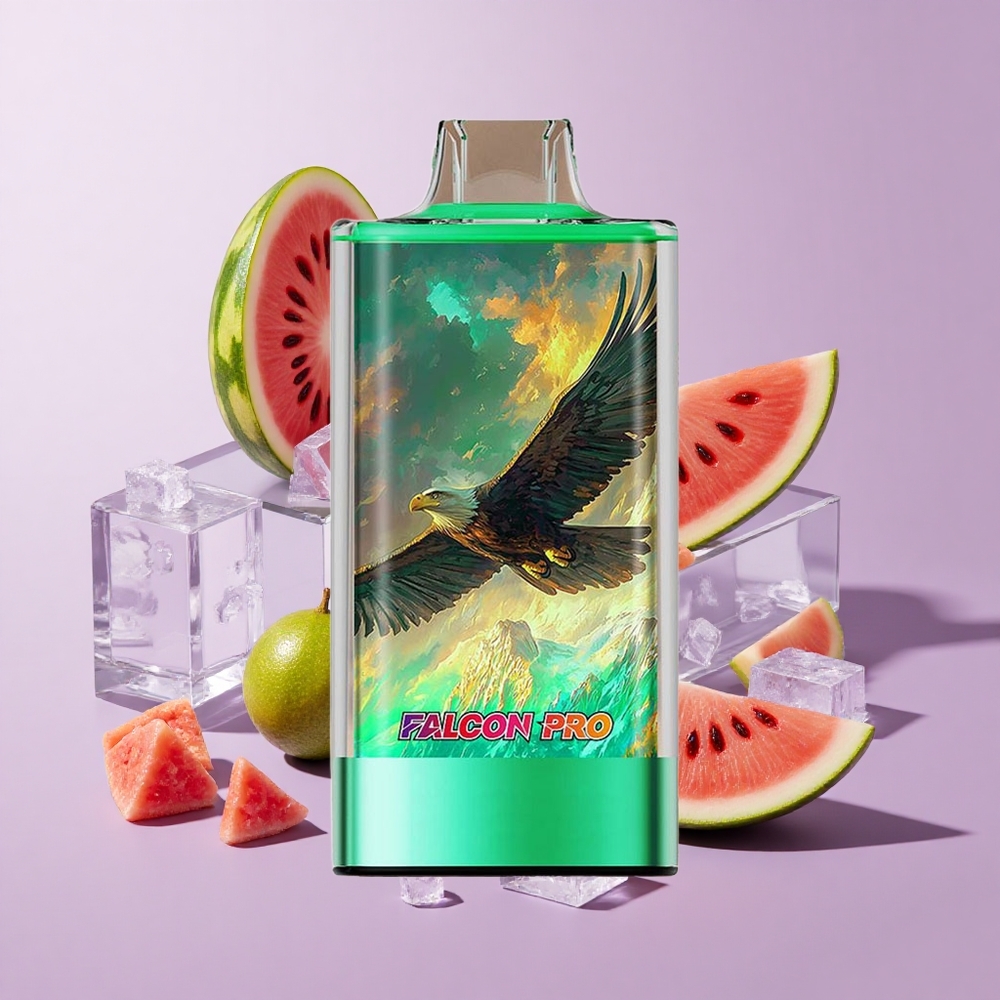 JNR Falcon Pro 28000 Disposable Vape Kiwi Watermelon Ice with Dual Mesh Coil & Smart Display