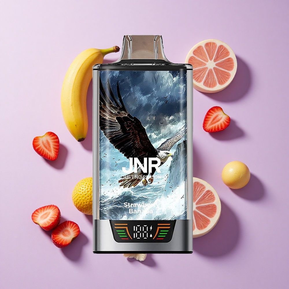 JNR Falcon Pro 28000 Disposable Vape Strawberry Banana Dual Mesh