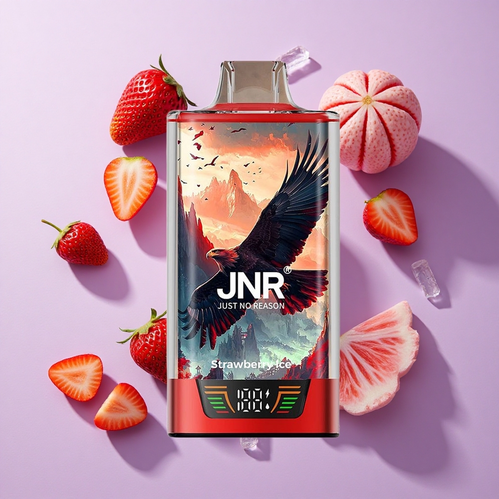 JNR Falcon Pro 28000 Disposable Vape Strawberry Ice Dual Mesh