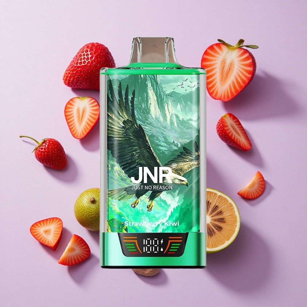 JNR Falcon Pro 28000 Disposable Vape Strawberry Kiwi USB-C Dual Mesh