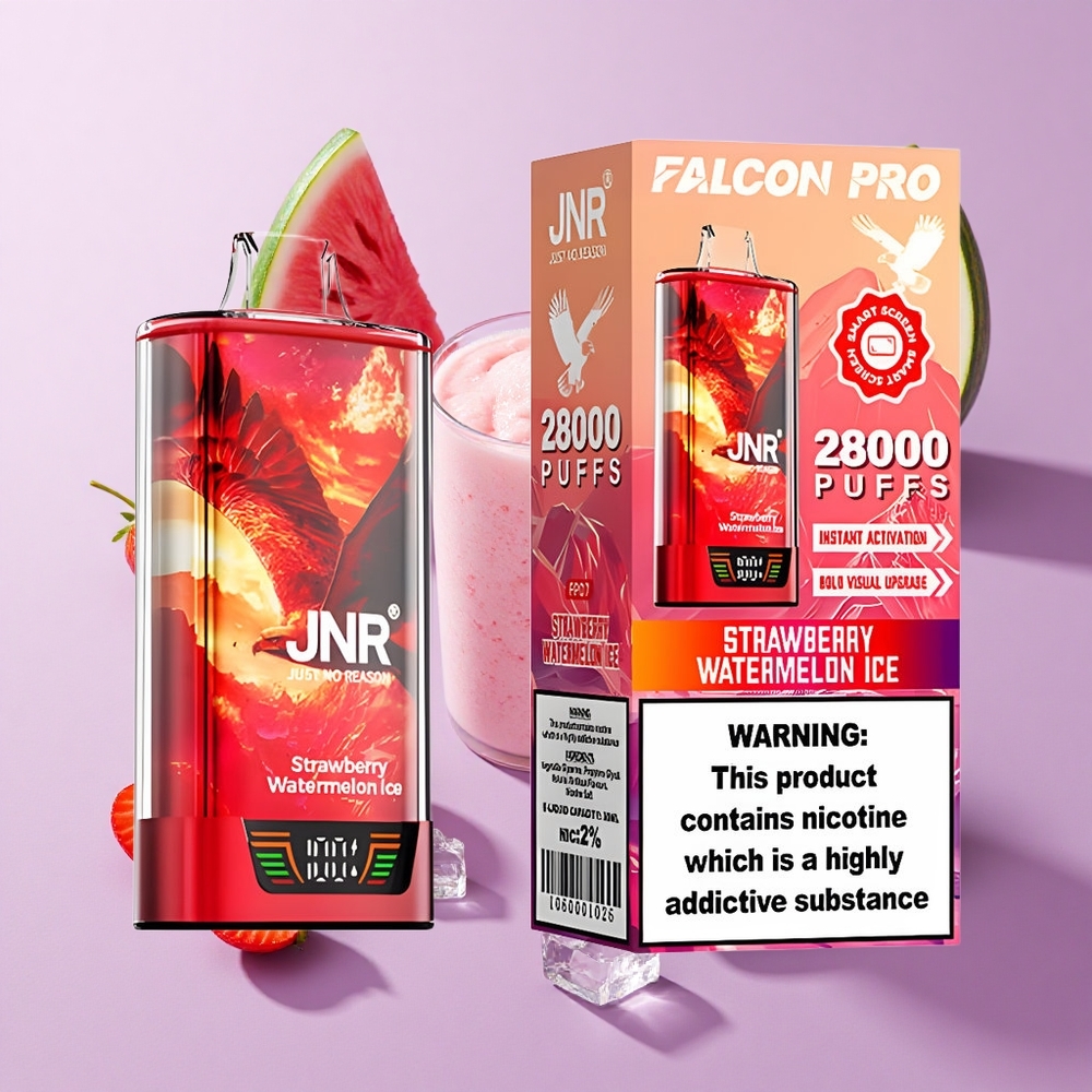 JNR Falcon Pro 28000 Strawberry Watermelon Ice Smart Display Dual Mesh