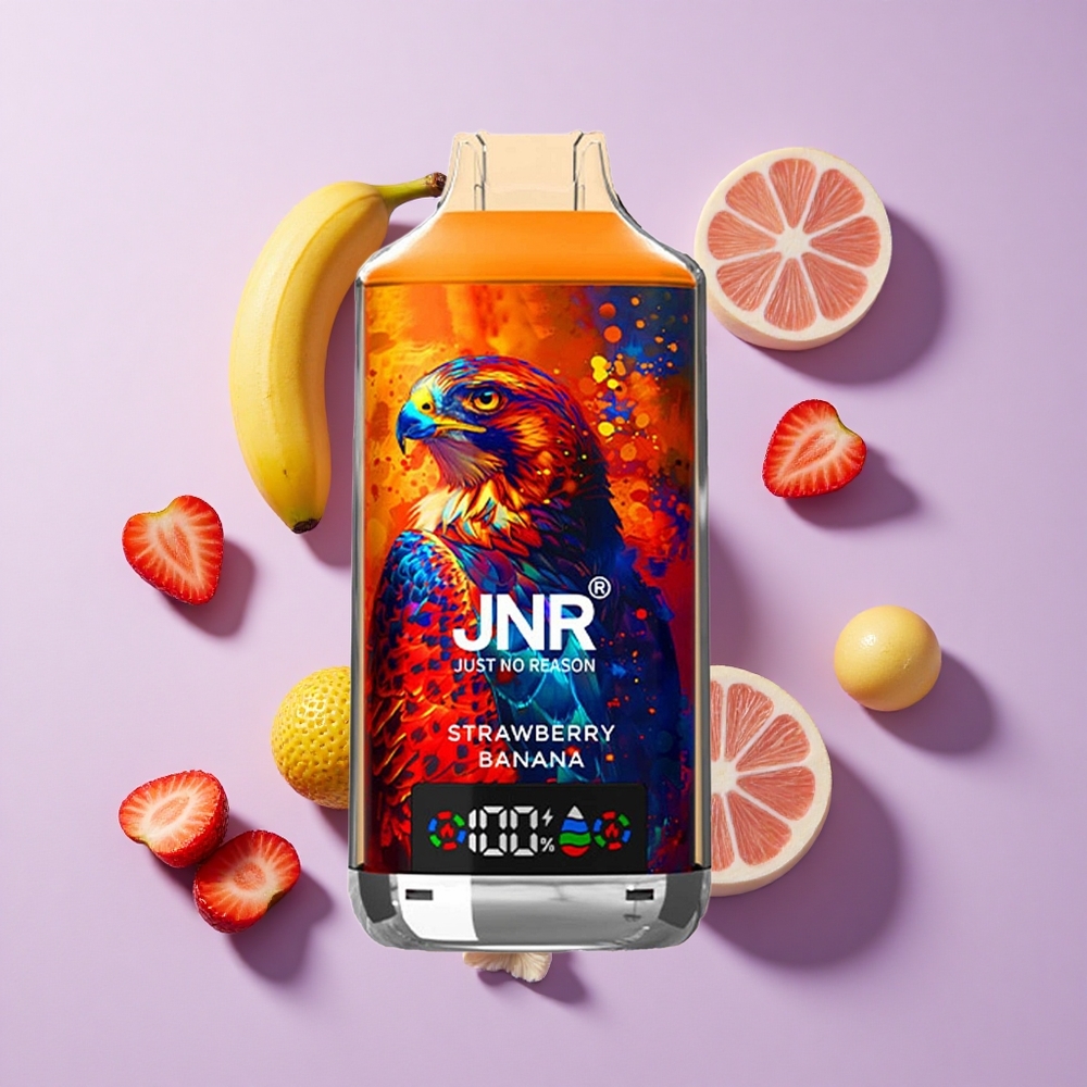 JNR Falcon X 18000 Puffs Dual Mesh Strawberry Banana