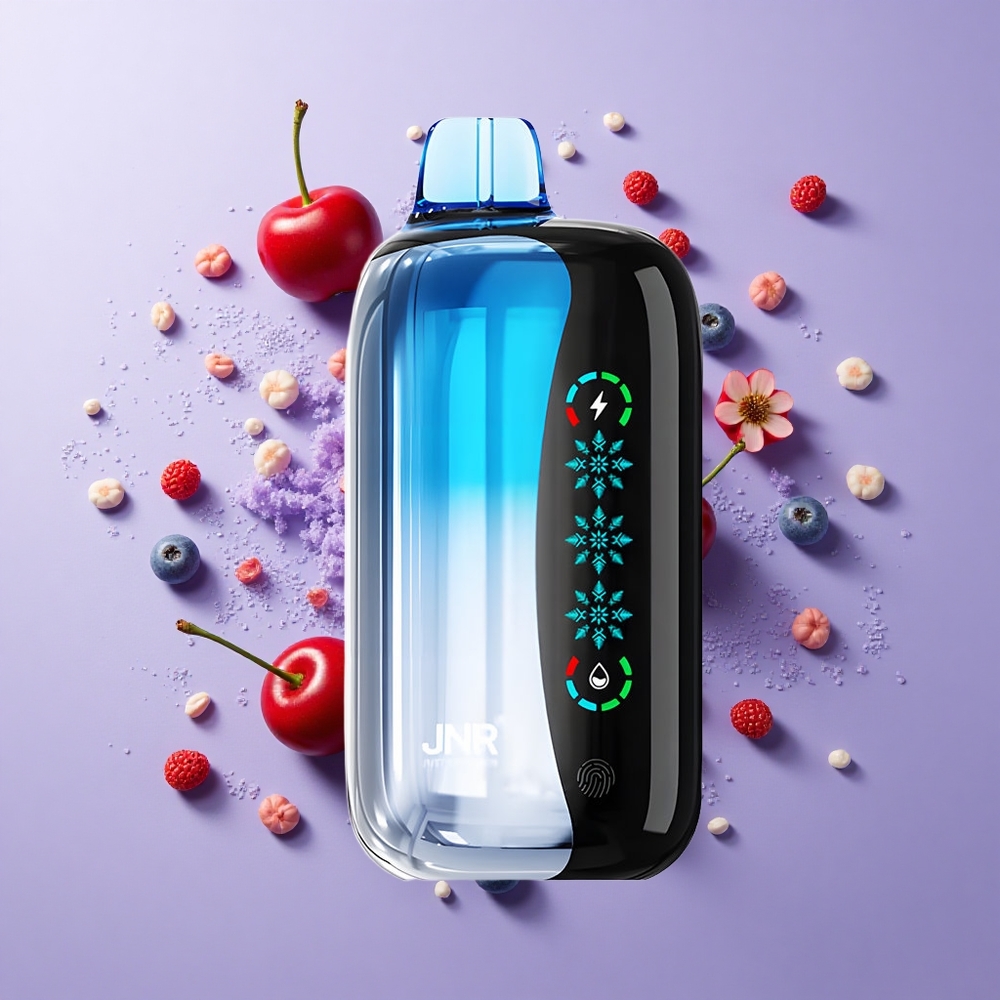 JNR Flex Ice 21000 Puffs Disposable Vape Blue Cherry Explosion with 26ml E-liquid & Ice Adjustable