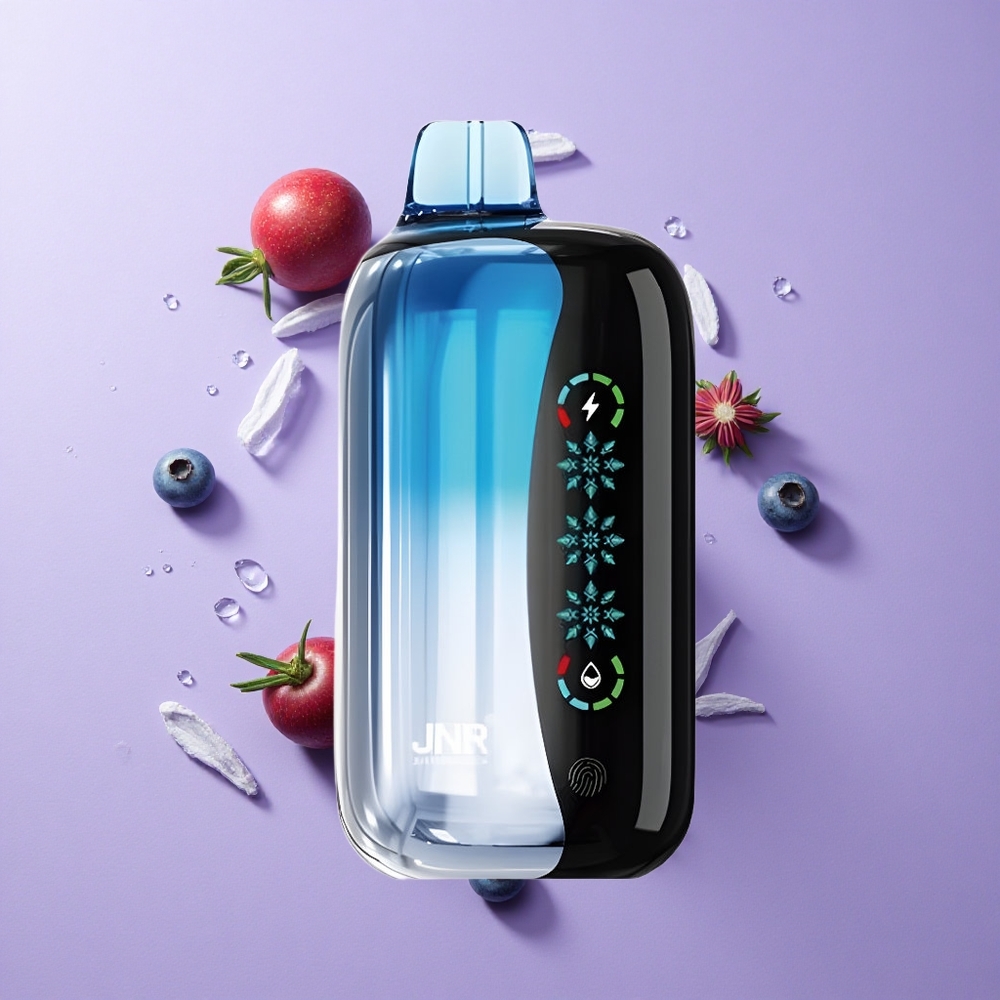 JNR Flex Ice 21000 Puffs Disposable Vape Blueberry Ice with Touch Screen & 26ml E-liquid