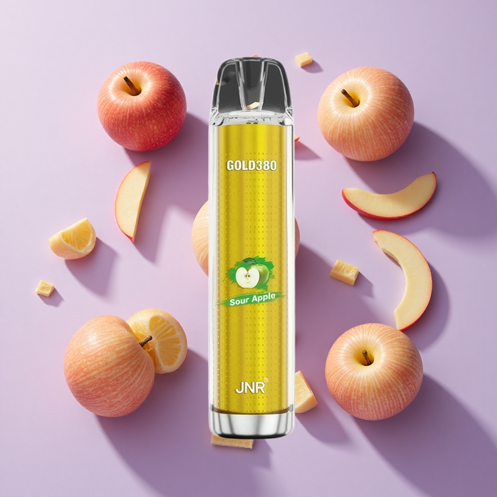 JNR Gold380 6000 Puffs 13ml Disposable Vape Sour Apple