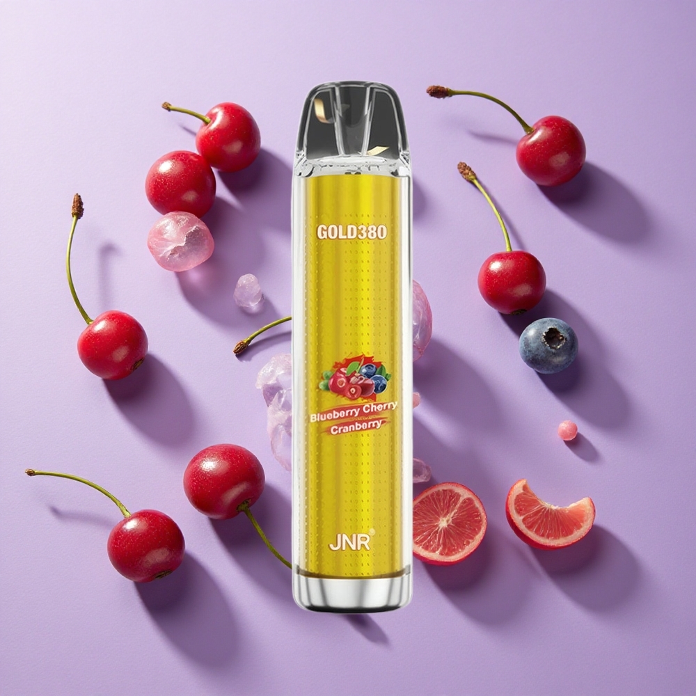 JNR Gold380 6000 Puffs Disposable Vape Blueberry Cherry Cranberry 13ml