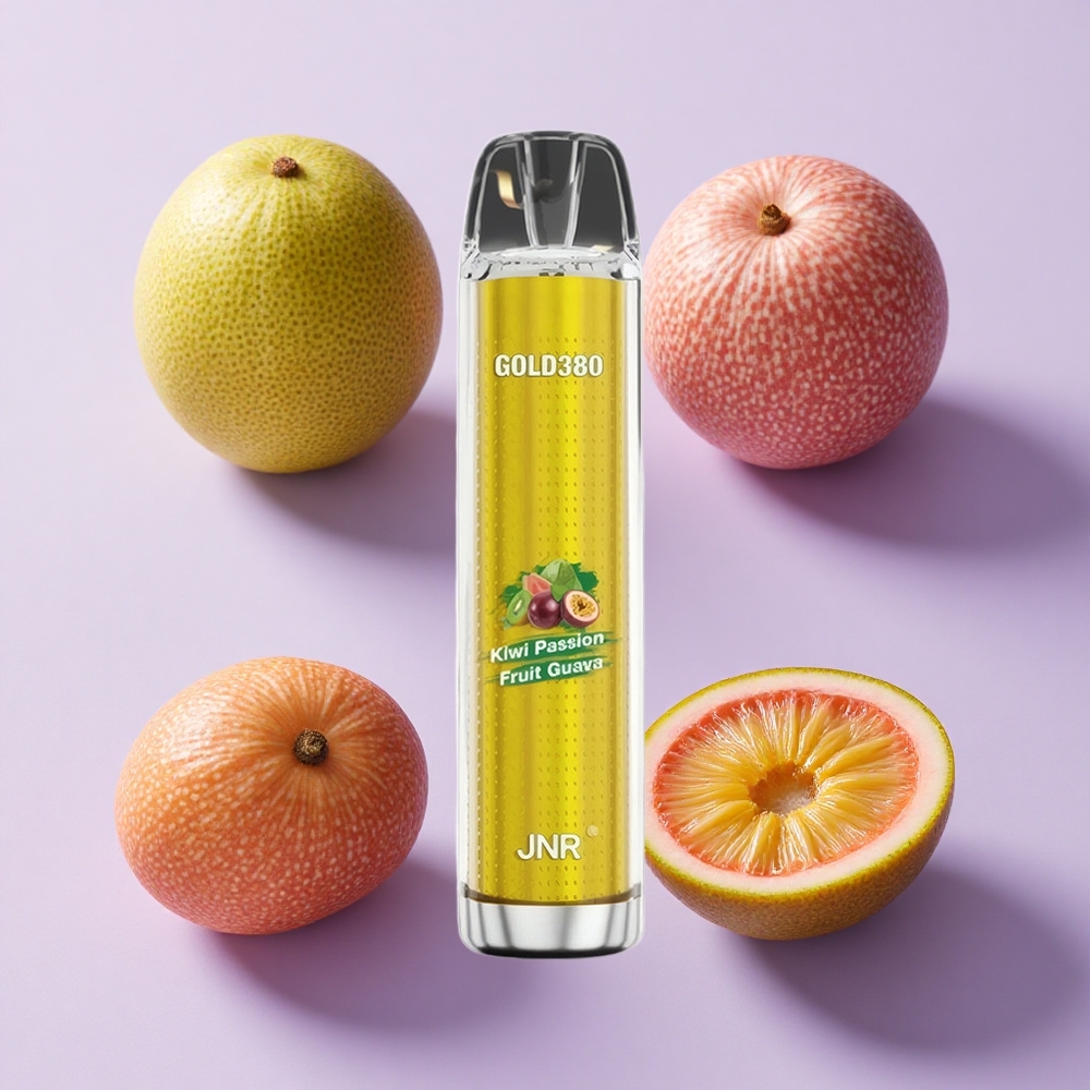 JNR Gold380 6000 Puffs Disposable Vape Kiwi Passion Fruit Guava 13ml