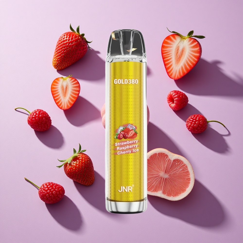 JNR Gold380 6000 Puffs Disposable Vape Strawberry Raspberry 13ml