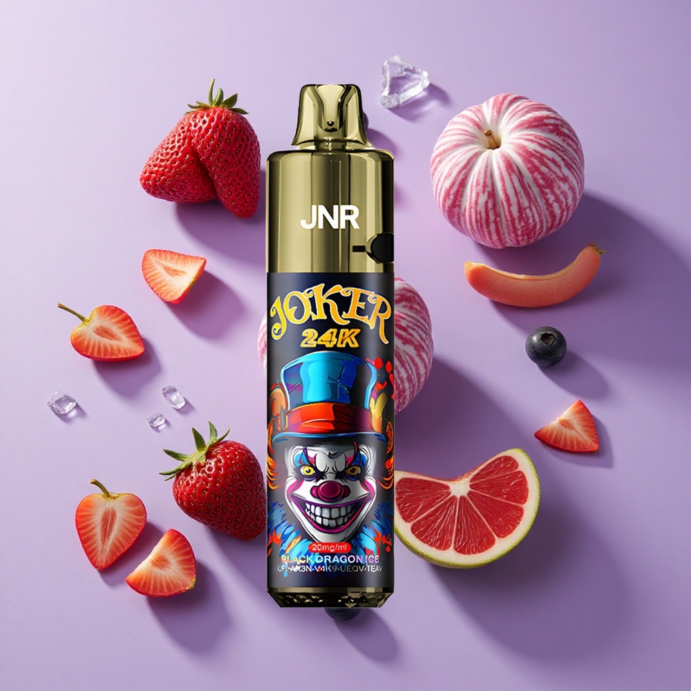 JNR Joker 24K Puffs Disposable Vape Black Dragon Ice with 800mAh Battery