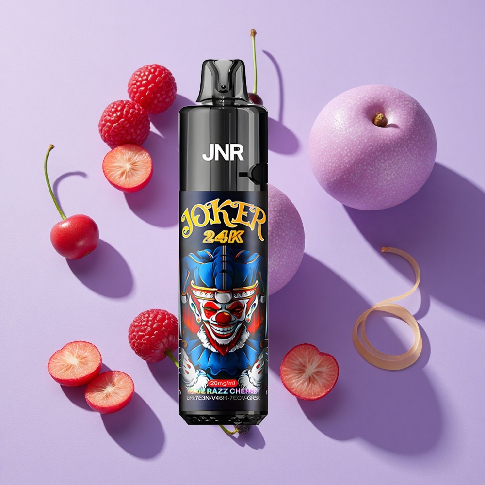 JNR Joker 24K Puffs Disposable Vape Blue Razz Cherry 800mAh Type-C