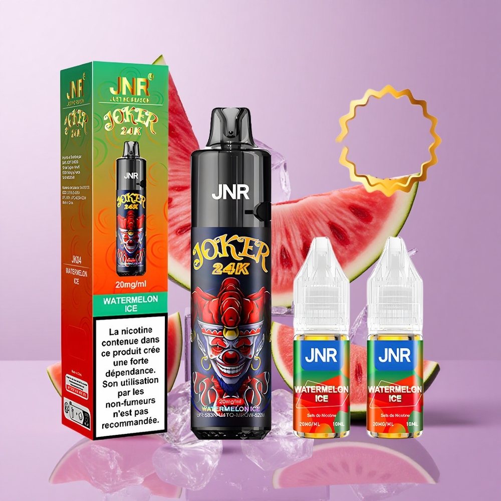 JNR Joker 24K Puffs Disposable Vape Watermelon Ice with 800mAh Battery